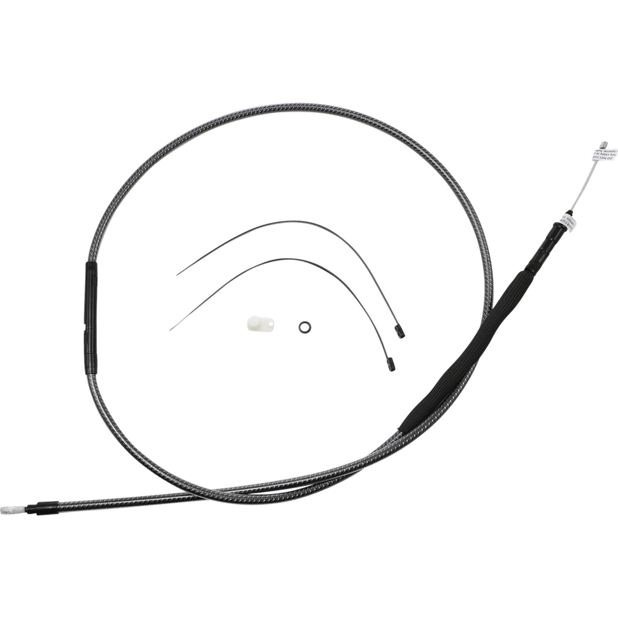 Magnum Shielding High-Efficiency Polished Karbonfibr Clutch Cable /16" - 722310HE For Harley Motorcycles 2008-2013