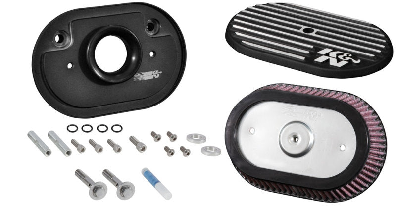K & N Engineering Street Metal Intake System Davidson Road King 103cl Side Draft Touring - RK-3952 For Harley Motorcycles 2008-2017