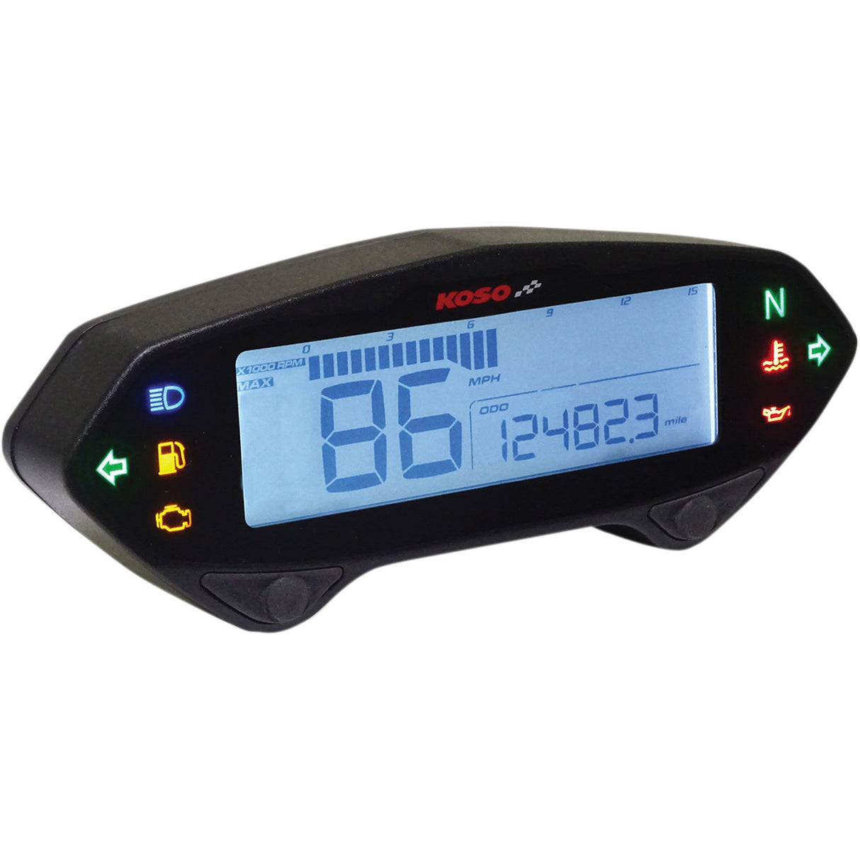 KOSO NORTH AMERICA 2210-0457 BA041000 DB-01RN Multifunction Meter 4.72" l x 0.78" w x 1.81" h