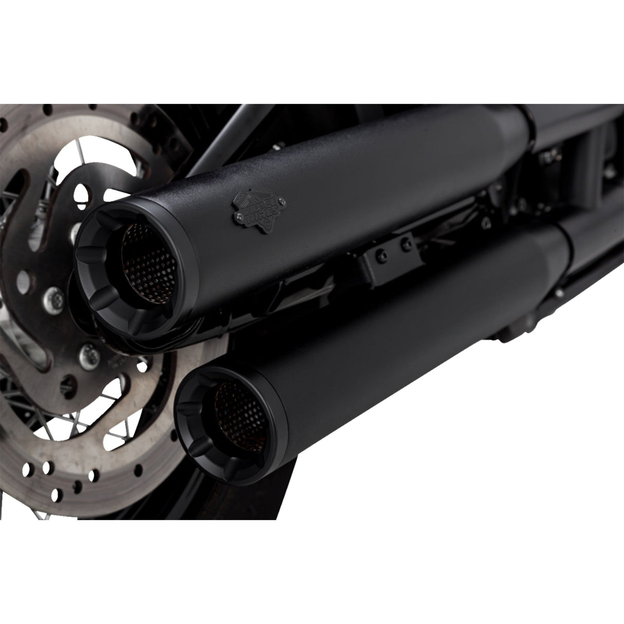 Vance & Hines Eliminator 300 Slip-On Mufflers Black - 46312 For Harley Softail 2018-2025