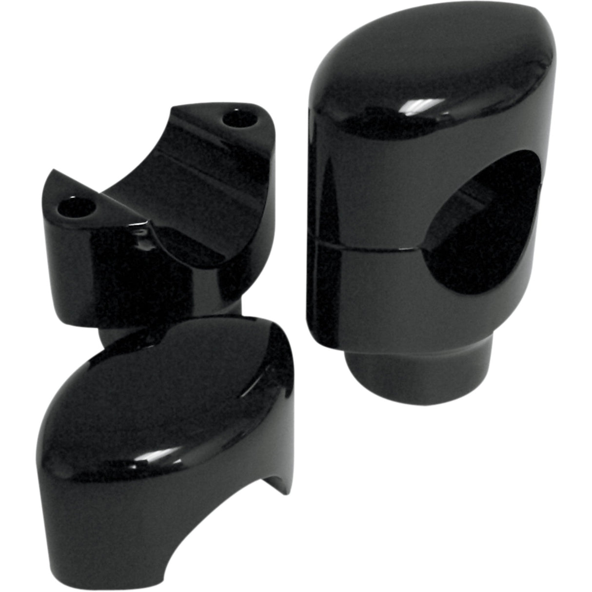 DRAG SPECIALTIES 0602-0466 Big Buffalo Handlebar Risers 1-1/2" - black
