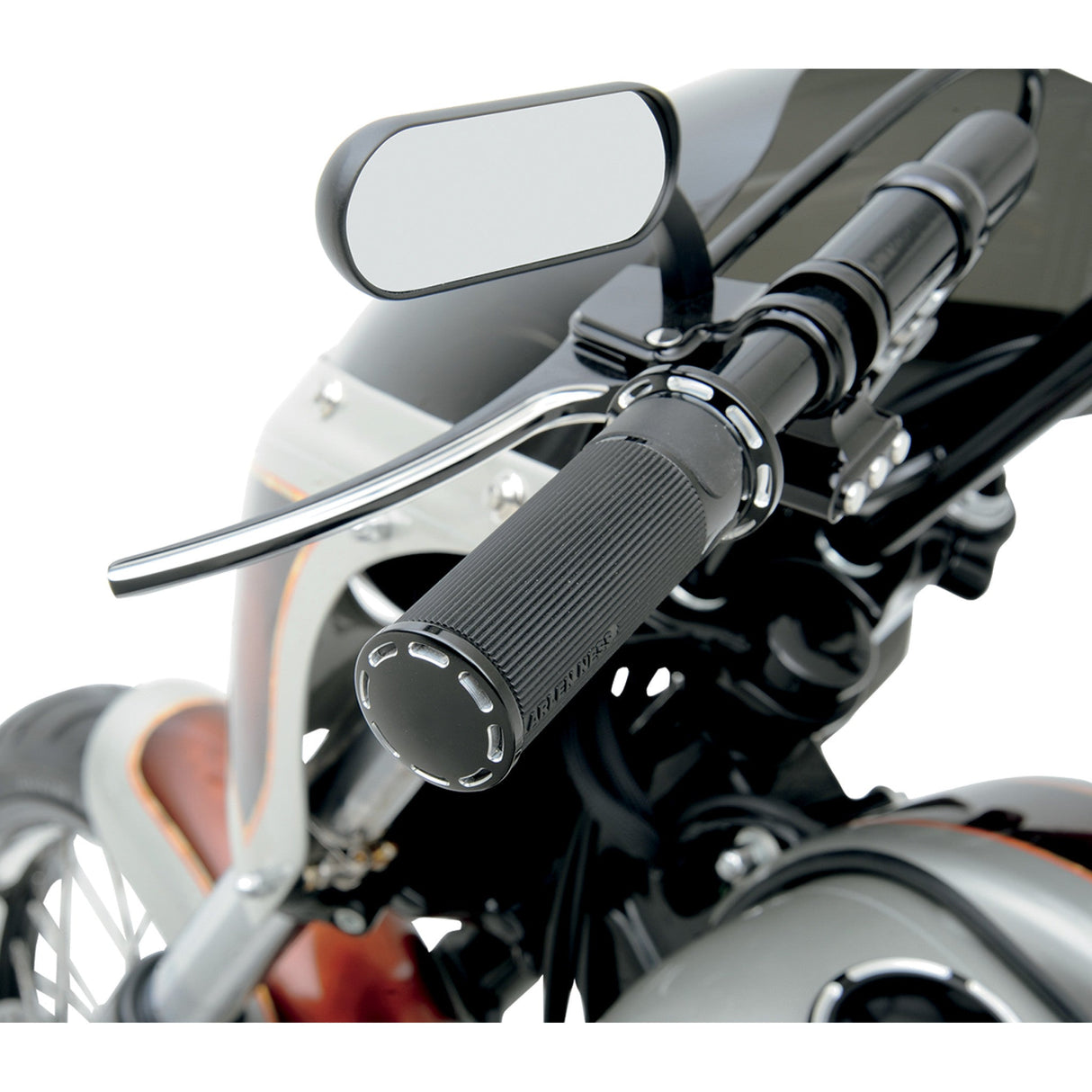 Arlen Ness Slot Track Fusion Grips - 07-301 For Harley Motorcycles 1976-2022