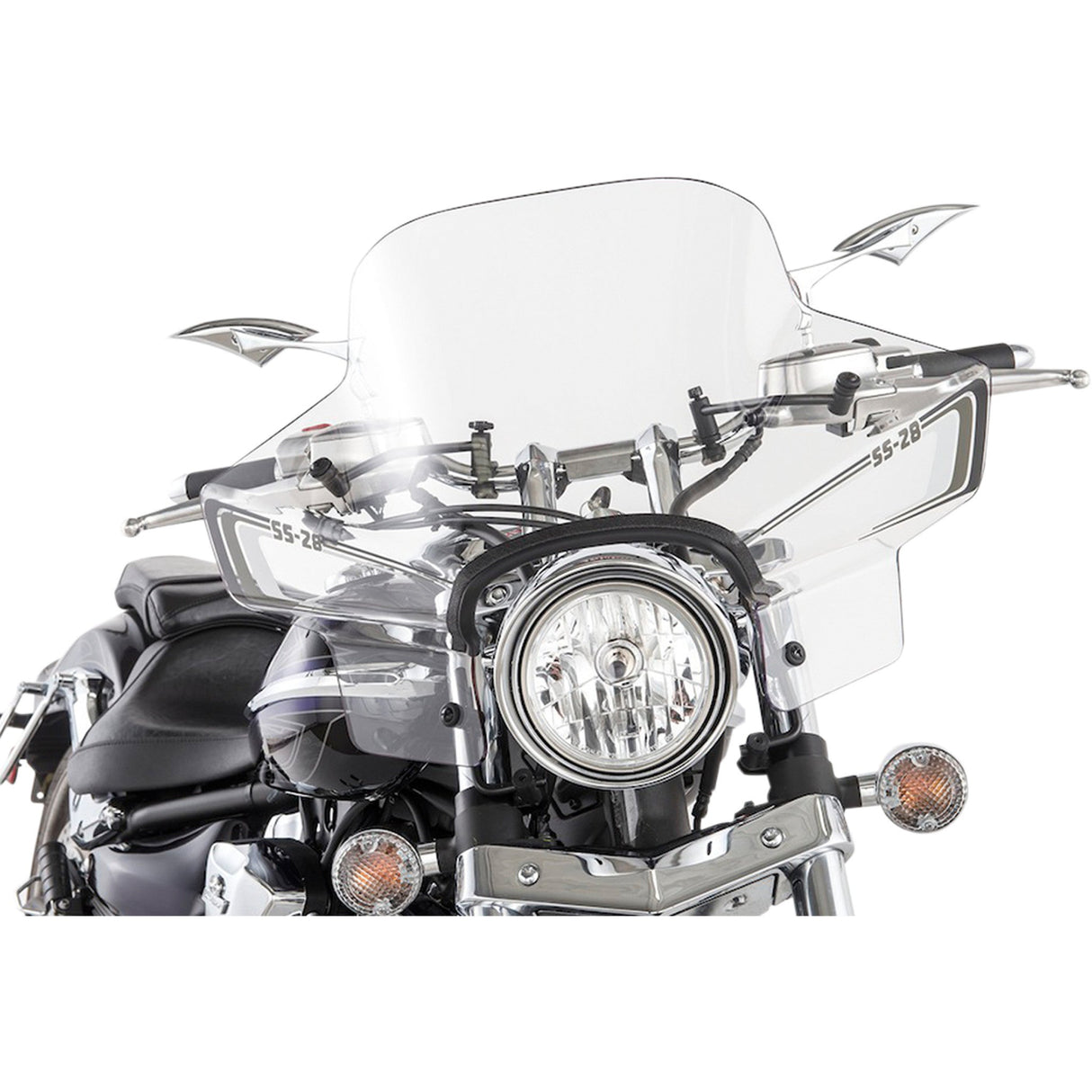 Slipstreamer Sport Fairing Windshield - SS-28-C For Kawasaki Motorcycles 1973-2011 | Honda Motorcycles 1968-1989 | Suzuki Motorcycles 1991-2019