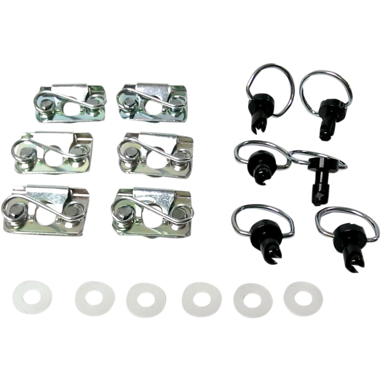 CYCLE PERFORMANCE PROD. 0521-0950 CPP/9030BK Quik-Fasin'™ Kit D-Ring Kit - Black Clips