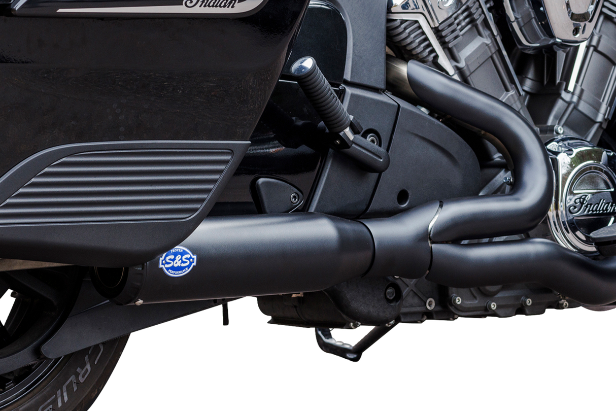 2-into-1 Qualifier Exhaust System - 50-State - Black - Stainless Steel - 1810-3177
