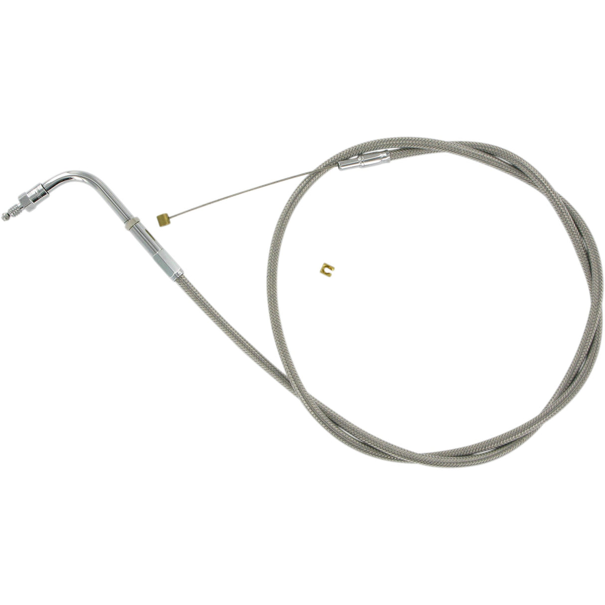Barnett Stainless Steel Throttle Idle Cable - 102-30-30901-06 For Harley Motorcycles 1976-1980