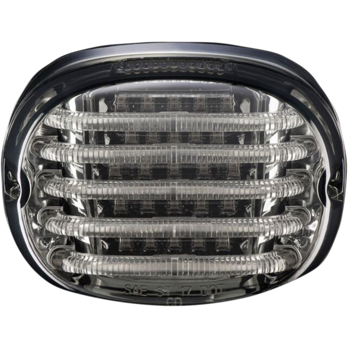 Custom Dynamics ProBEAM® Squareback LED Taillight Kit With License Plate Illumination Window Smoke - PB-TL-SBW-S For Harley Motorcycles 1988-2025