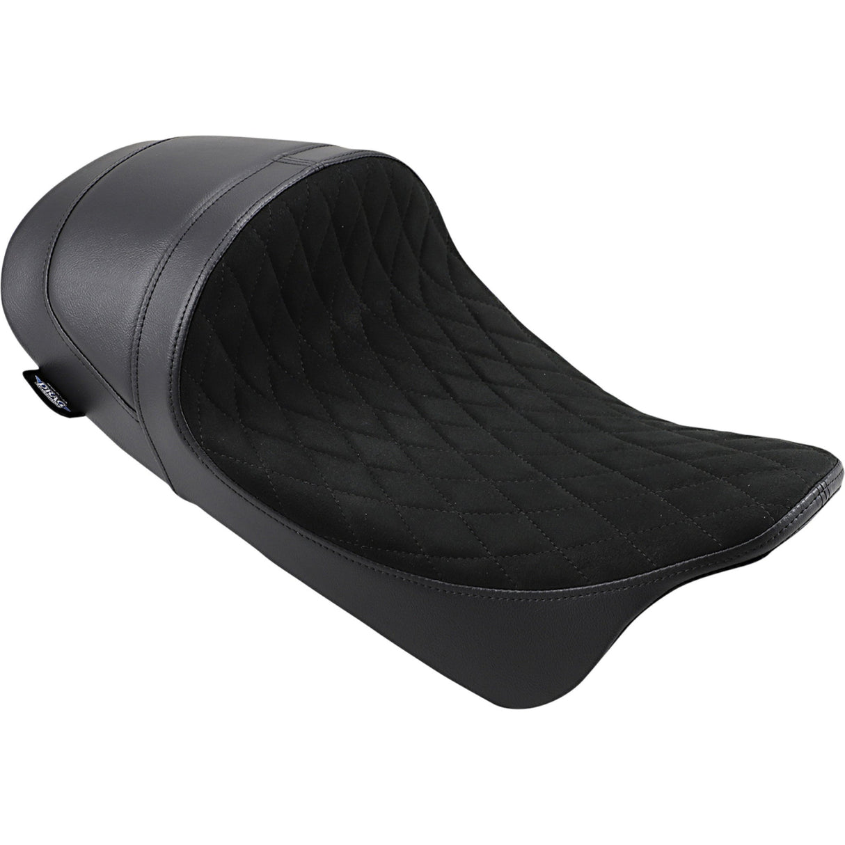 DRAG SPECIALTIES SEATS 0801-1255 EZ-ON Mount Forward Low Solo Seat Forward Low Solo Seat - Diamond - Faux Suede - FL '08-'23