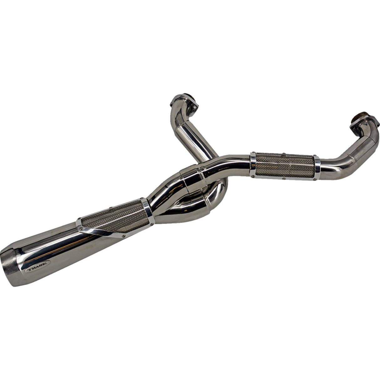 Trask 2-Into-1 Big Sexy Exhaust System Polished - TM-5130PO For Harley Softail 2018-2024