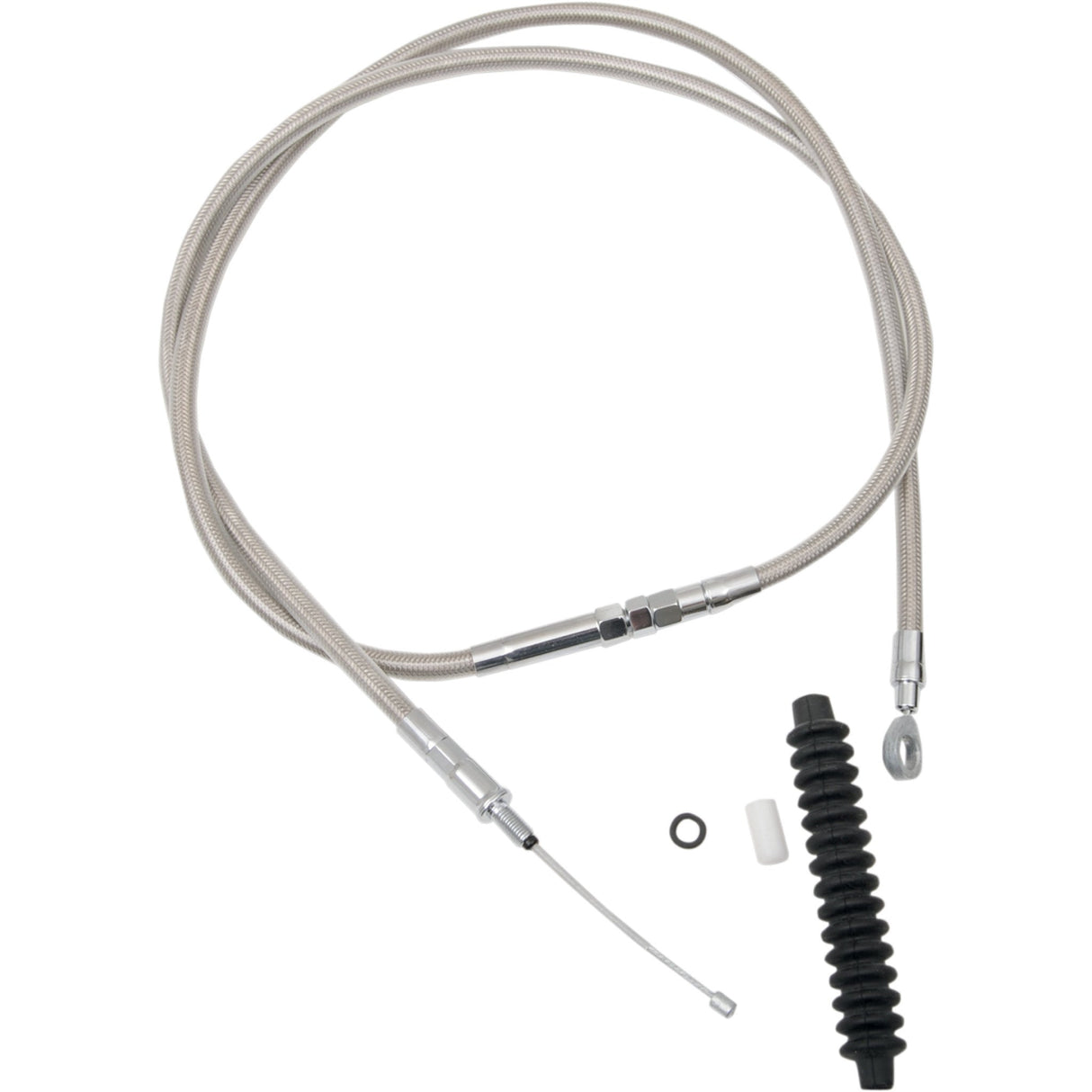 DRAG SPECIALTIES 0652-1481 High-Efficiency Braided Stainless Steel Clutch Cable
