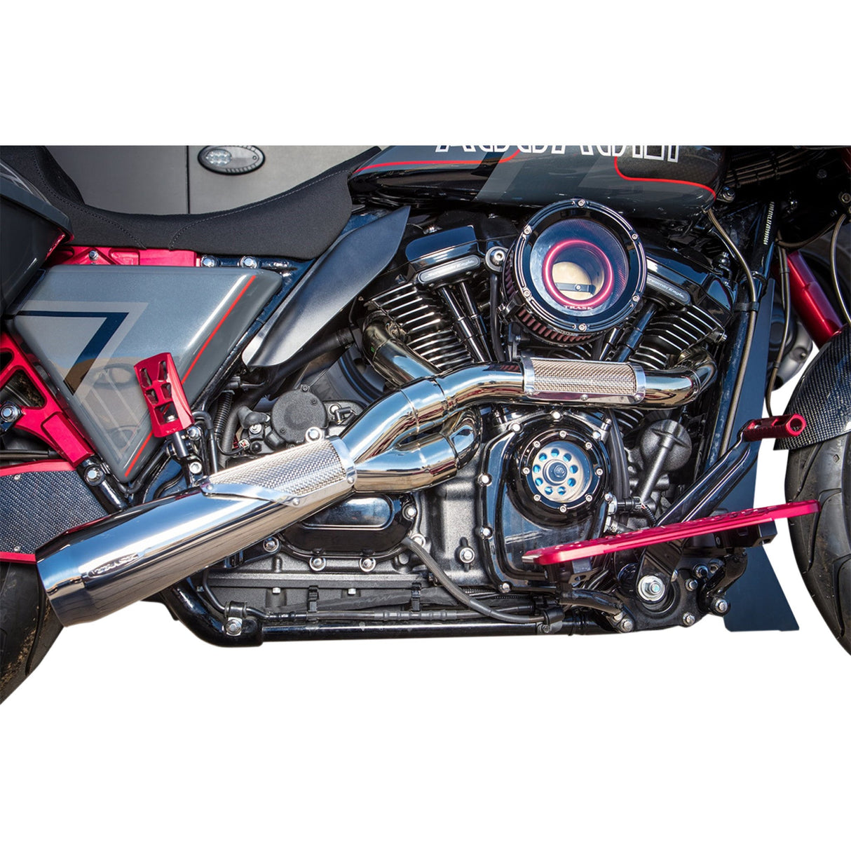 Trask Big Sexy 2-Into-1 Exhaust System - TM-5110PO For Harley Touring 2017-2026