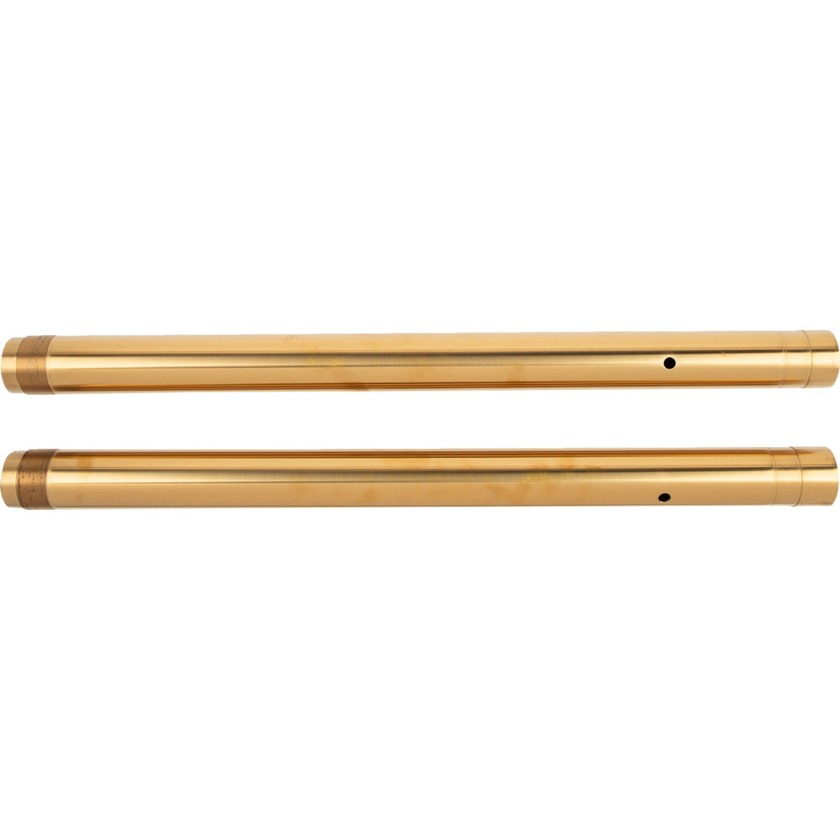 CUSTOM CYCLE ENGINEERING 0404-0666 710068 43 mm Inverted Fork Tubes Fork Tube - 43 mm - LH 23" | RH 22-3/4" (Stock) - Gold TIN