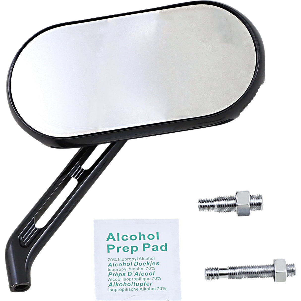 ARLEN NESS 0640-1452 510-002 Sidekick Mirror Mirror - Sidekick - Side View - Oval - Black - Right