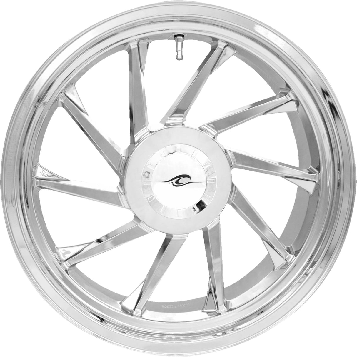 Coastal Moto Hurricane 3D Wheel For Trike Rear Left Chrome 18" Trike - 3D-HURL-187T-CH For Harley Touring 2009-2025