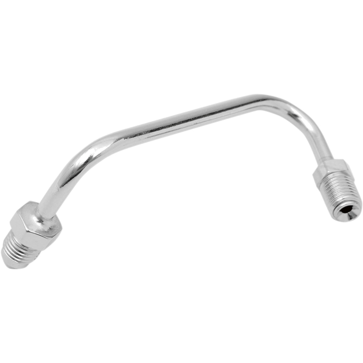 DRAG SPECIALTIES DS098380 Chrome Steel Inverted Flare #3 Male Fitting - 3/8-24 Inverted Flare - 90-120°