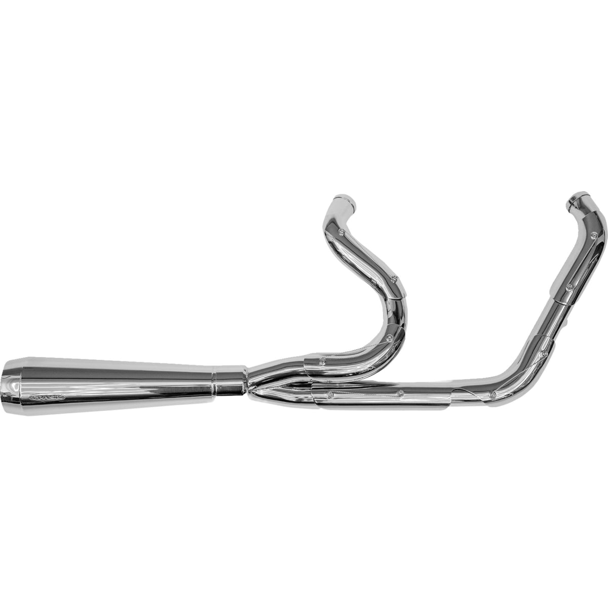 Trask Assault 2-Into-1 Exhaust System - TM-5021PO For Harley Dyna 1991-2005