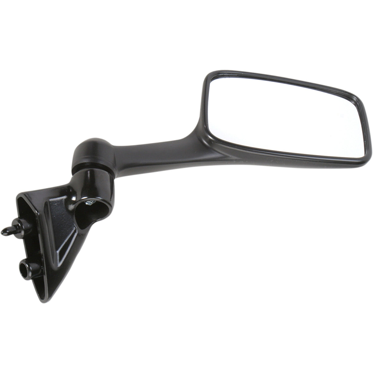 EMGO 0640-0687 20-43081 OEM-Style Replacement Mirror Mirror - Side View - Rectangle - Black - Right