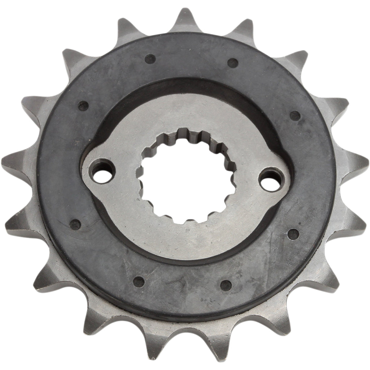 JT Sprockets Front Sprocket With Noise Dampener 17 Tooth - JTF513.17RB For Suzuki Motorcycles 1977-2008 | Kawasaki Motorcycles 1986-2003