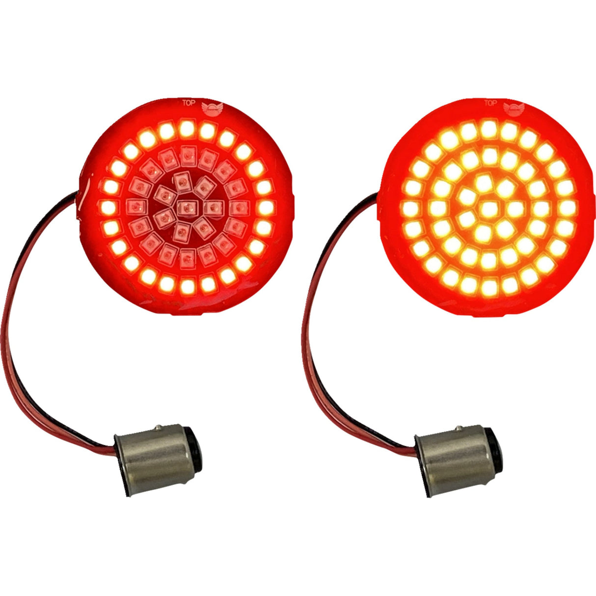 CUSTOM DYNAMICS 2020-1909 GEN-4-RR-1157 Genesis® 4 Red Ring LED Turn Signal Inserts - LED Rear Turn Signal Insert - Red - 1157
