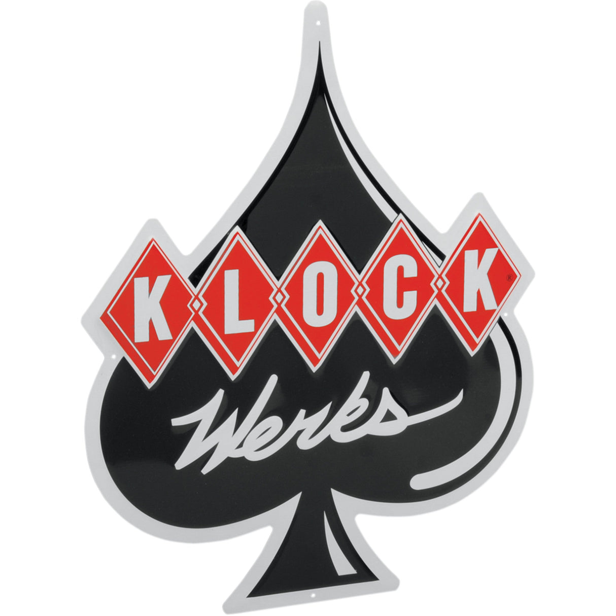 KLOCK WERKS 9904-0768 KWA-METALSIGN Aluminum Logo Sign Metal Sign
