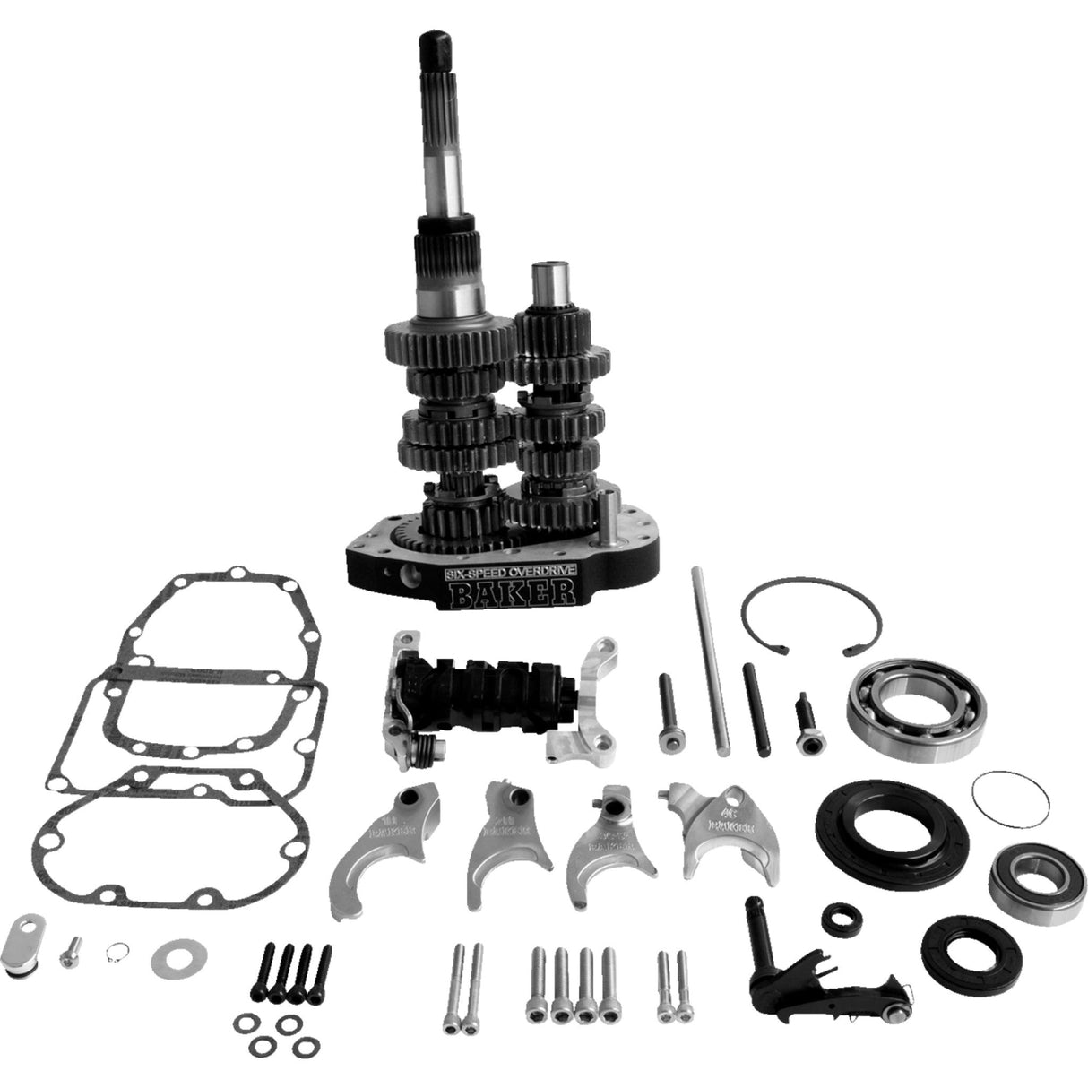 BAKER DRIVETRAIN 1103-0057 OD6-401-03 Overdrive 6-Speed Gear Set 6-Speed Gear Set - Black