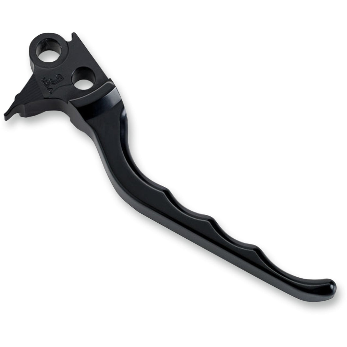 JOKER MACHINE 0614-1129 03-29BLK Billet Aluminum Brake Lever - Grooved - Black