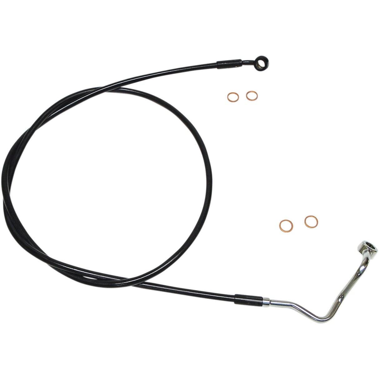 Magnum Shielding XR Stainless Upper Brake Line ABS Black For Harley Freewheeler 2019-2023
