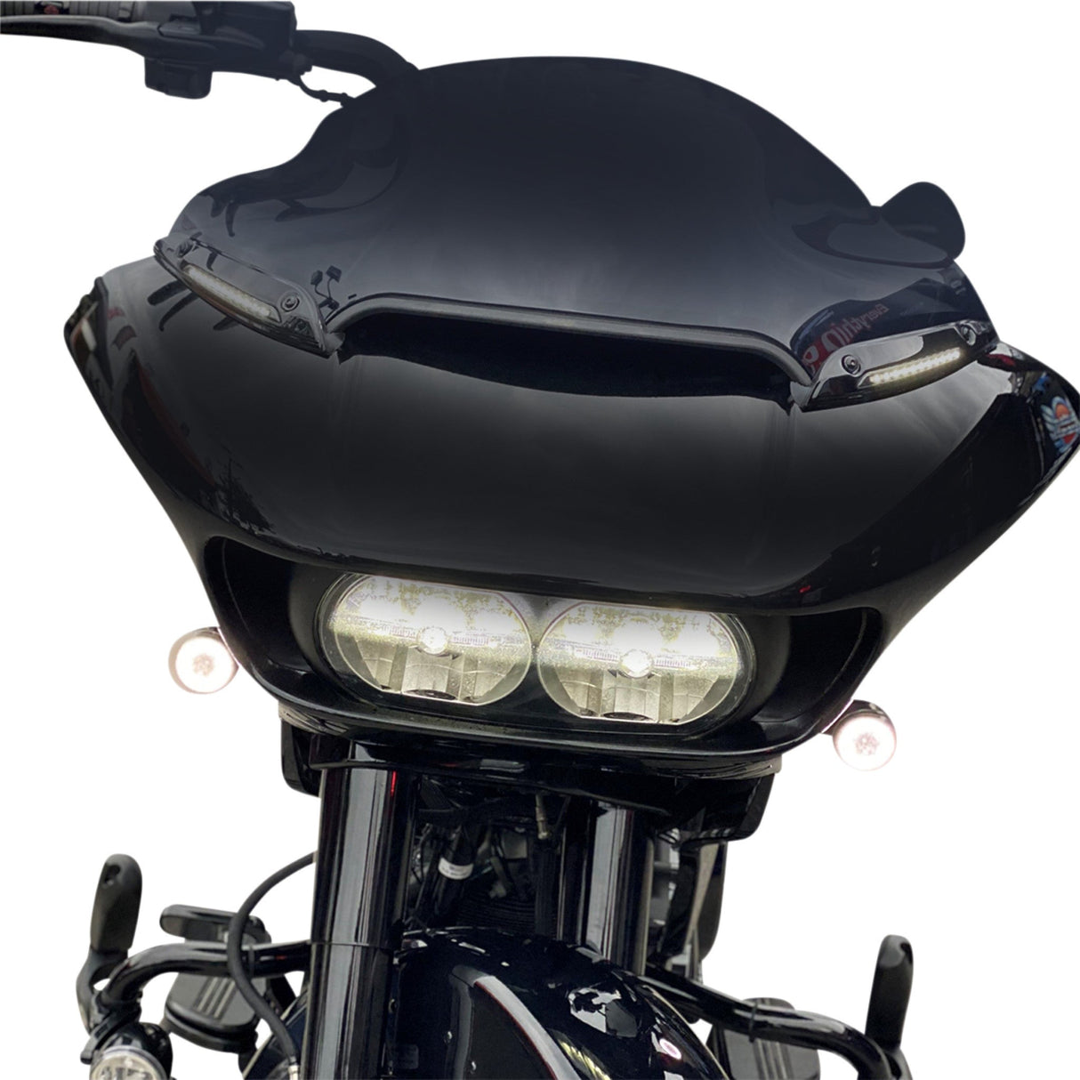 Custom Dynamics Windshield Trim - CD-RG-WT-AW2-B For Harley Road Glide 2015-2025