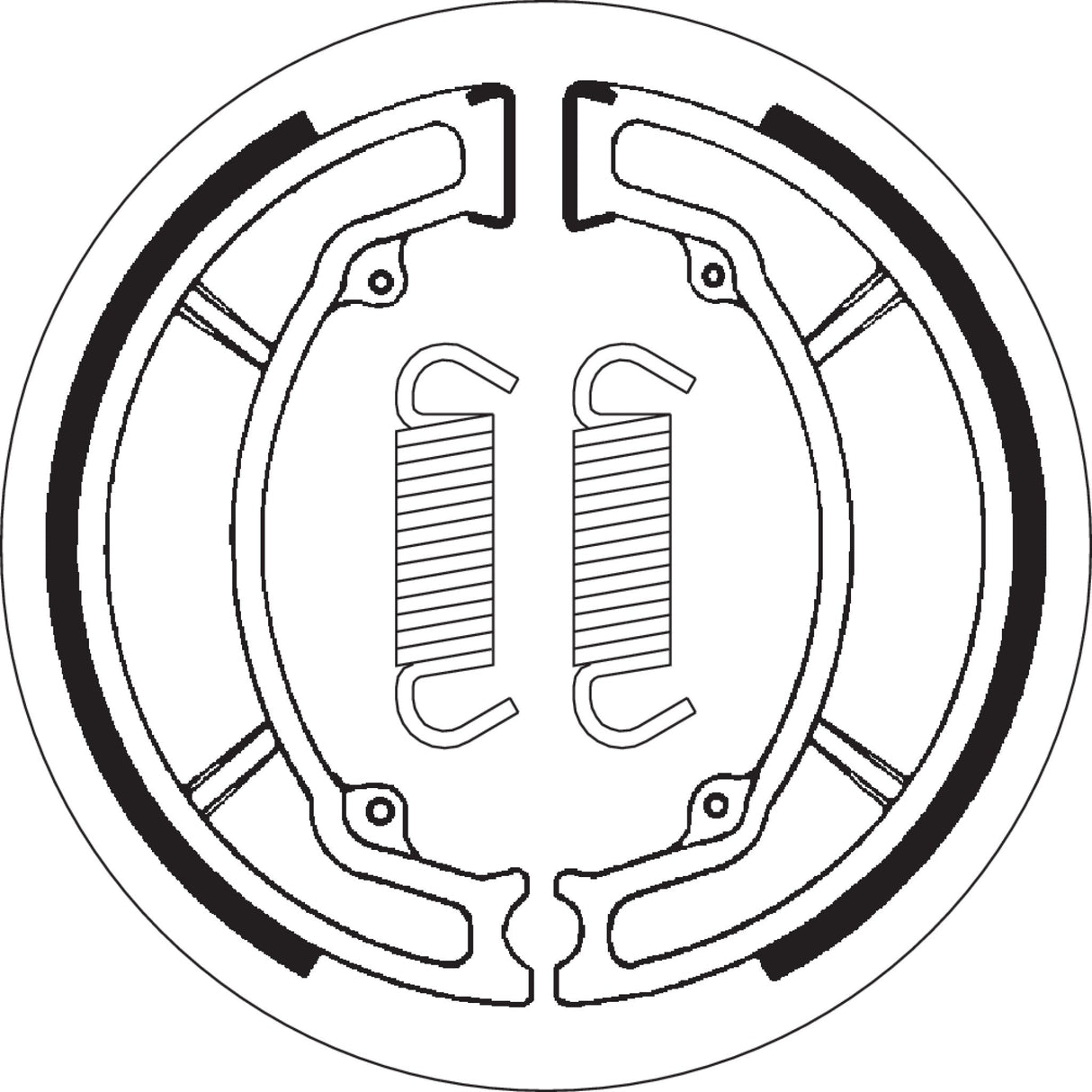 Sbs Brake Shoe - 2034 Keeway 150 / Matrix 150 2007