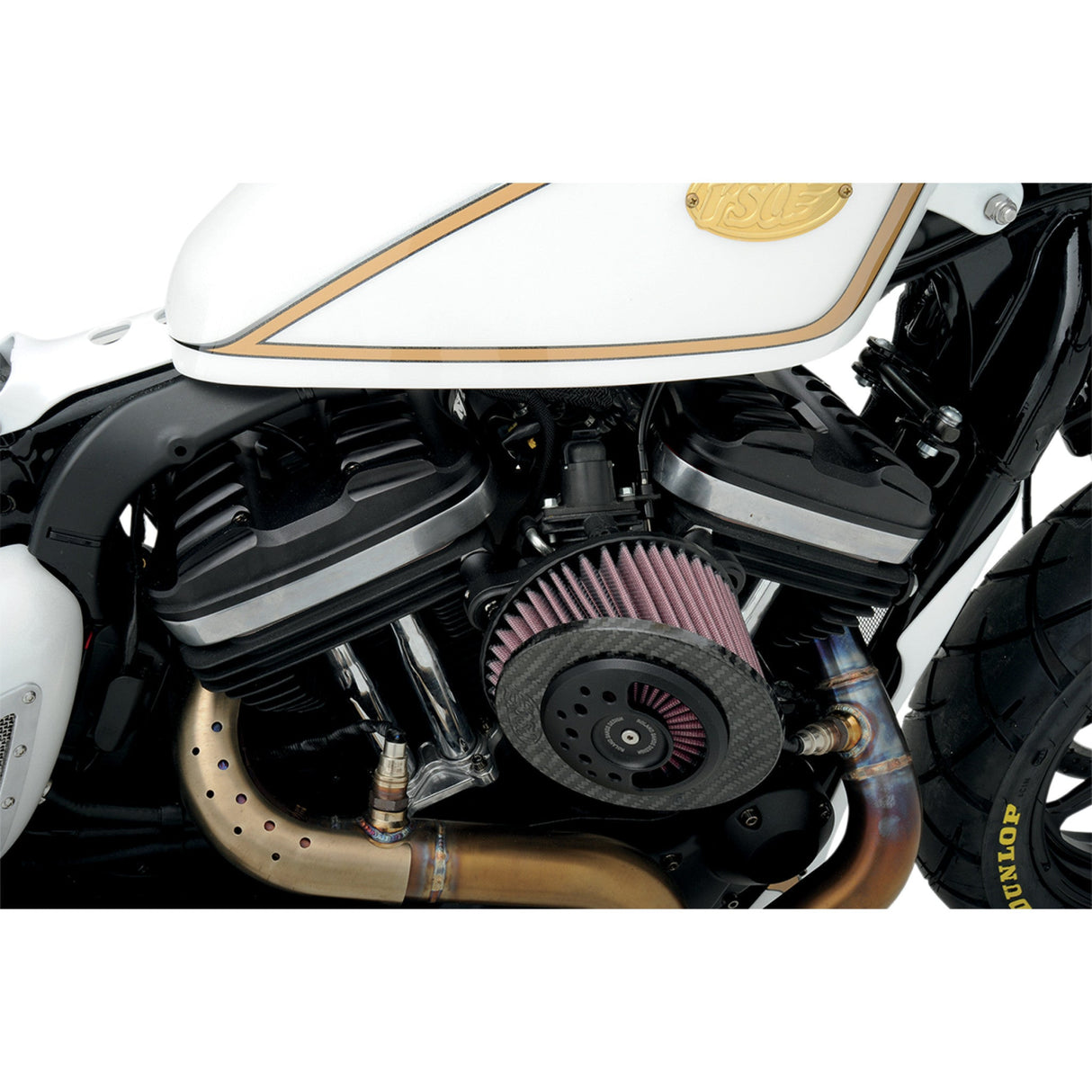 RSD Nostalgia Rocker Box Covers Black Ops - 0177-2023-SMB For Harley Sportster 2004-2022