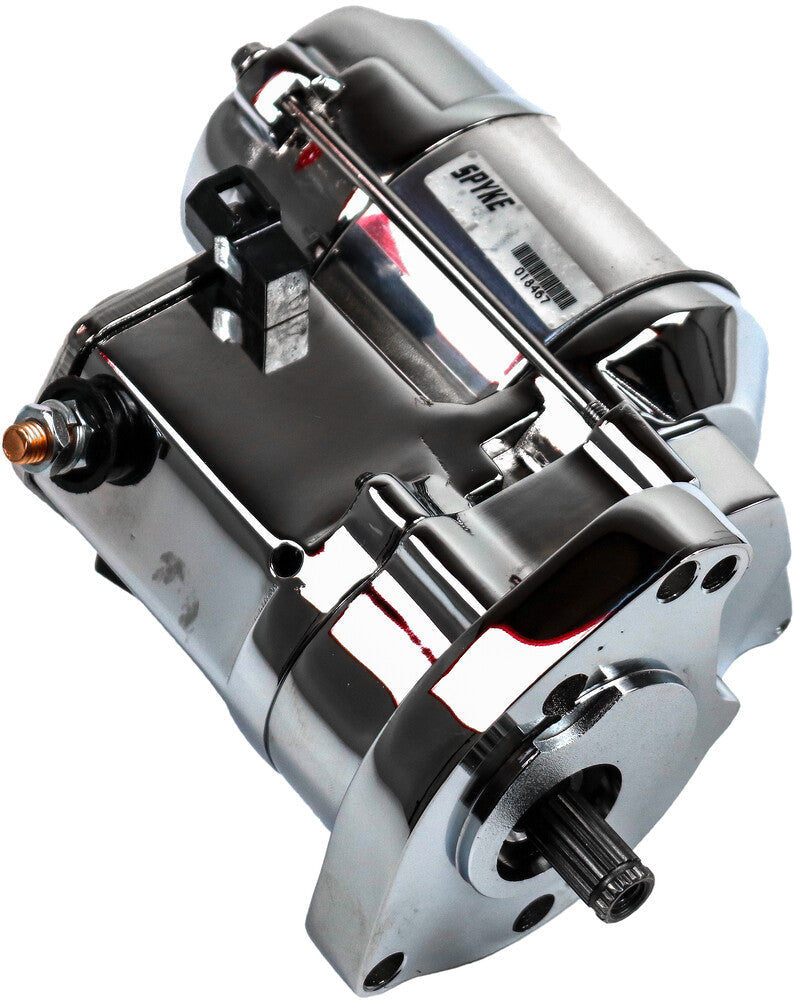 Spyke Starter 1.4KW Chrome ` BIG Twin (except FLH T) - 400215 For Harley Motorcycles 1989-1993