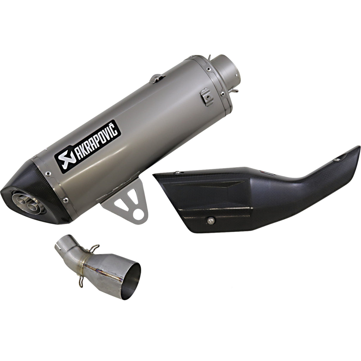 AKRAPOVIC 1811-3935 S-B4SO2-HRT Titanium Slip-On Line Scooter Muffler Muffler - Titanium