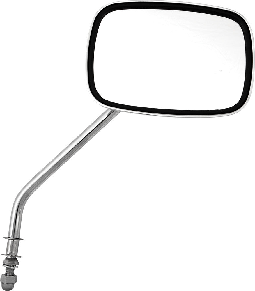 Harddrive Mirror OE Style 8" Stem L R Chrome L R 5X3.5" - 30-851 For Harley Motorcycles 1970-2018