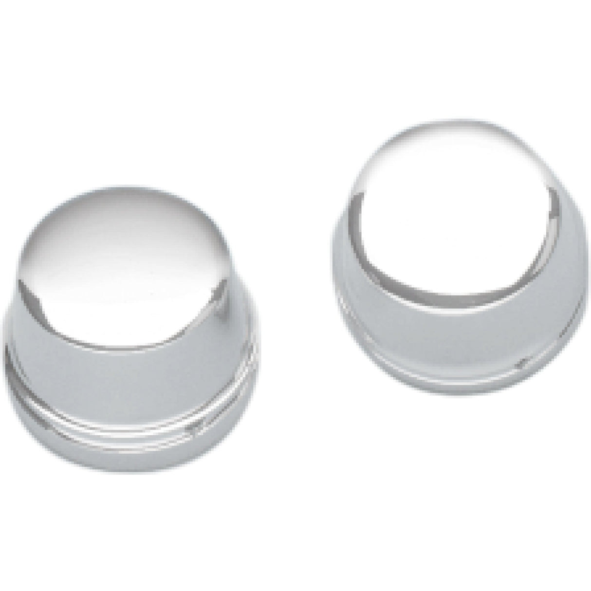 DRAG SPECIALTIES 0309-0217 Axle Caps chrome - front