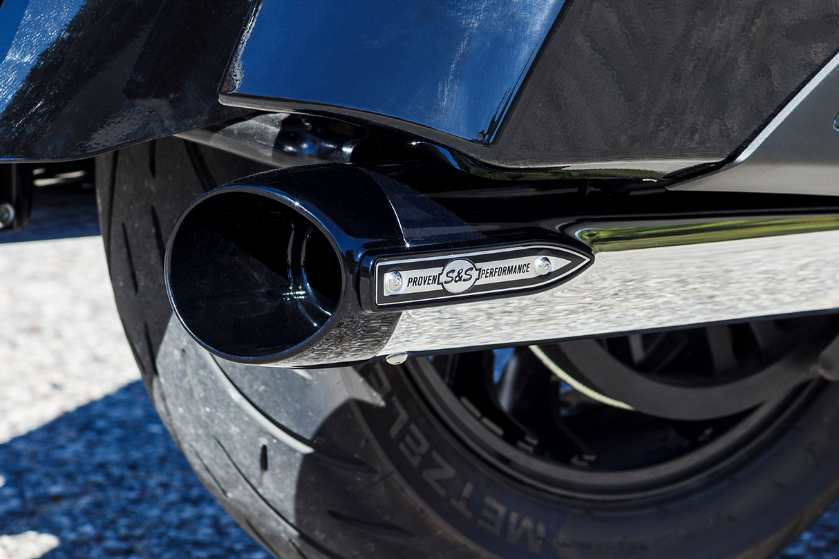 4" Broadhead Slip-On Mufflers - Slash Cut - Chrome - 1801-1765