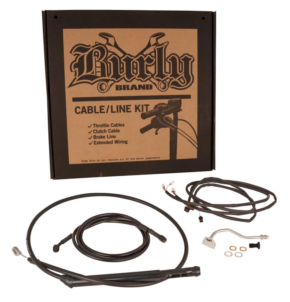 Burly Brand Cntrl Kit 13" Bagger Black ` Flht CU K KL Flhx S W - B30-1314 For Harley Touring 2021-2024