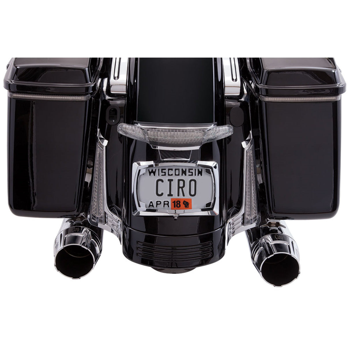 Ciro Taillight License Plate Holder - 40051 For Harley Touring 2006-2026