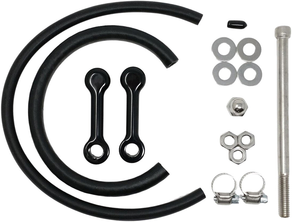 Dk Custom Products Billet Tank Lift Kit 3" ` Powder Coat Black - DK-DYN-TLK-3-DC For Harley Motorcycles 2010-2017