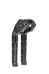 Khrome Werks Billet Risers 10"  Softail gauge top clamp Black  350110