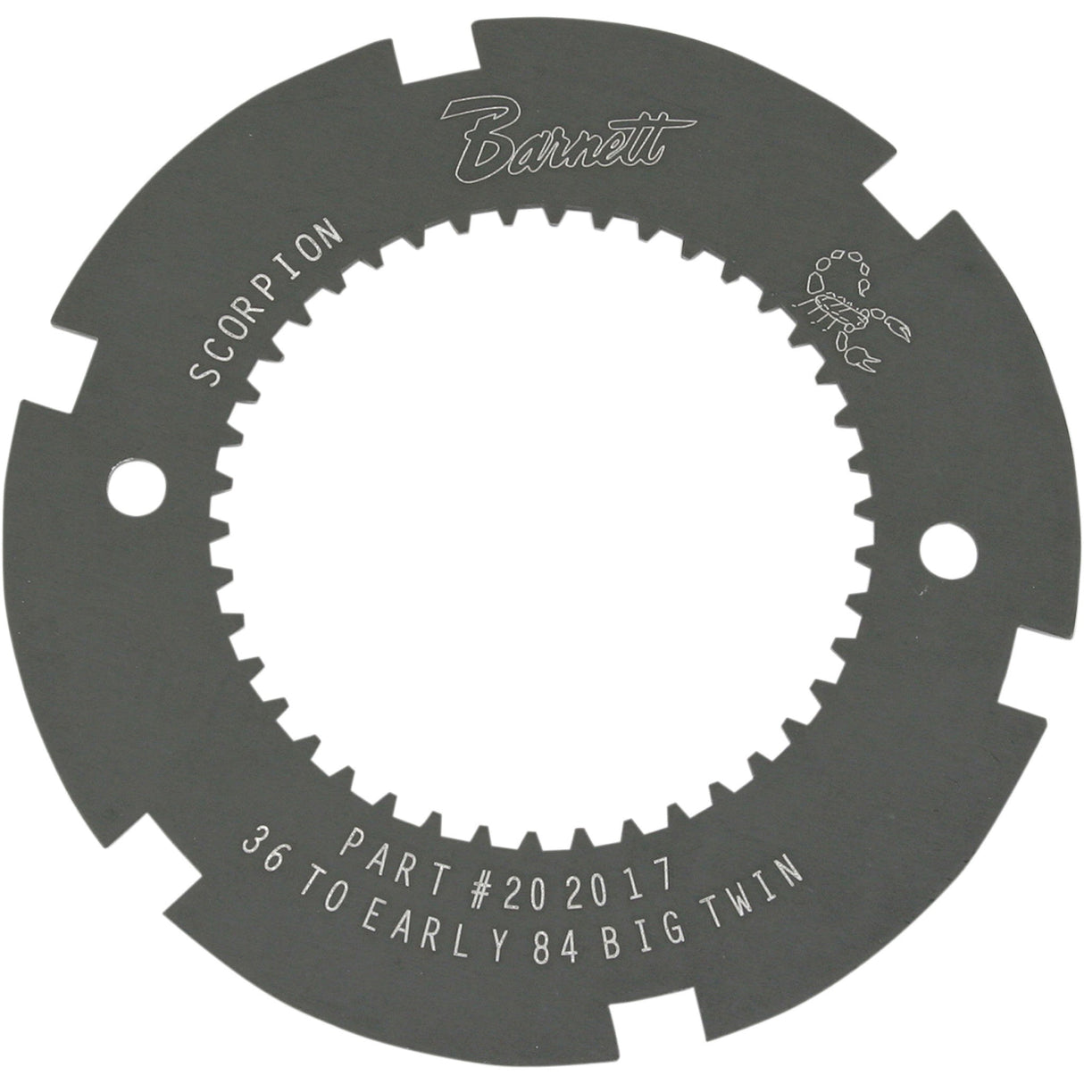 Barnett Scorpion Clutch Lock Plate Clutch Basket Scorpion - 638-30-80036 For Harley Motorcycles 1936-1984
