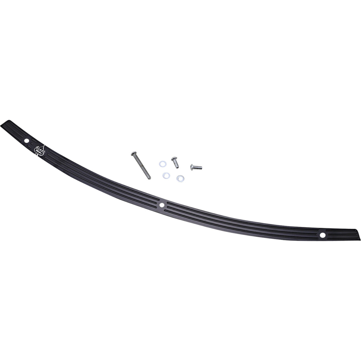 Klock Werks Flare® Series Windshield Trim Logo Black With Contrast Logo - KWW-01-0576 For Harley Touring 2009-2025