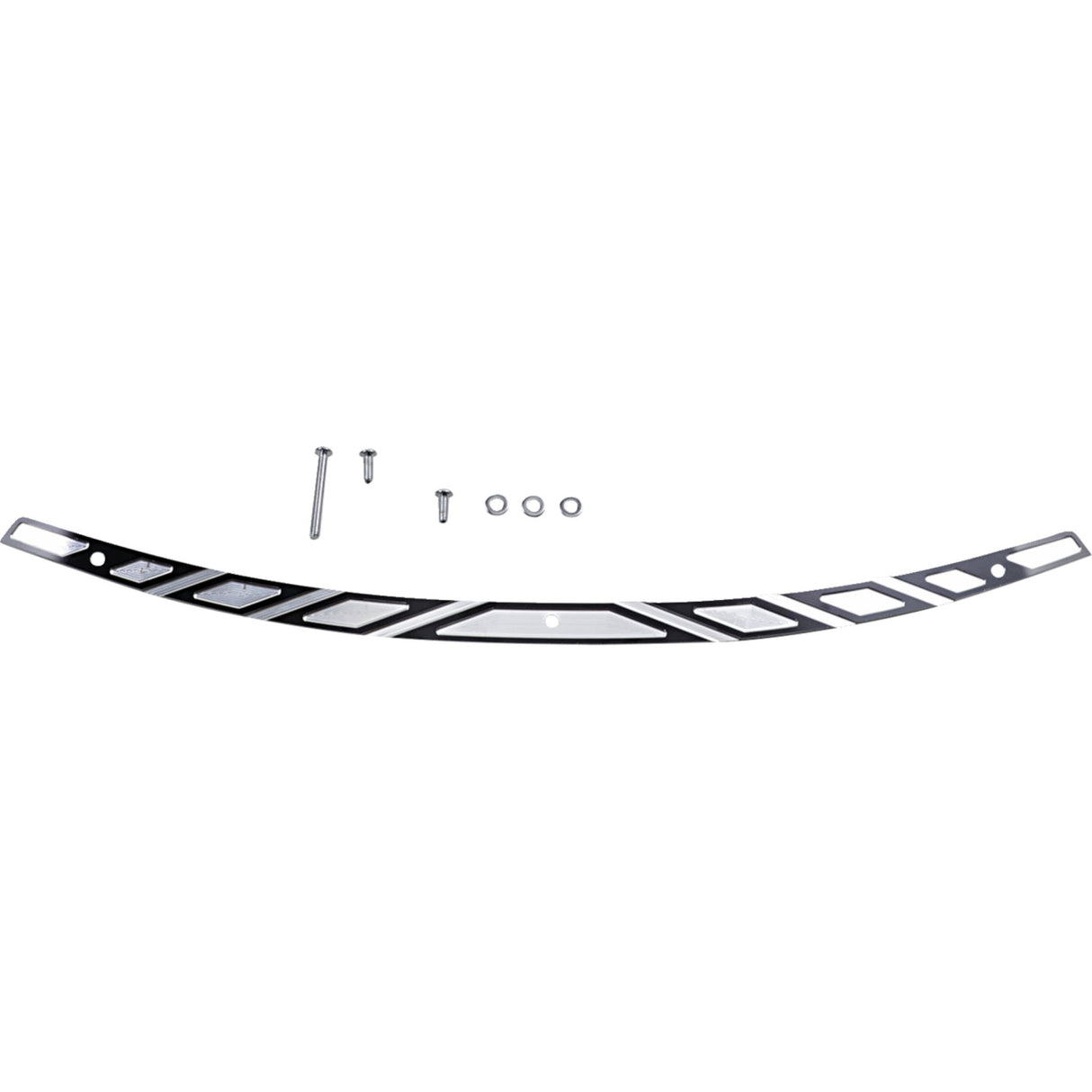 Klock Werks Flare® Series Windshield Trim Aztec Black Contrast - KWW-01-0359 For Harley Touring 2014-2025