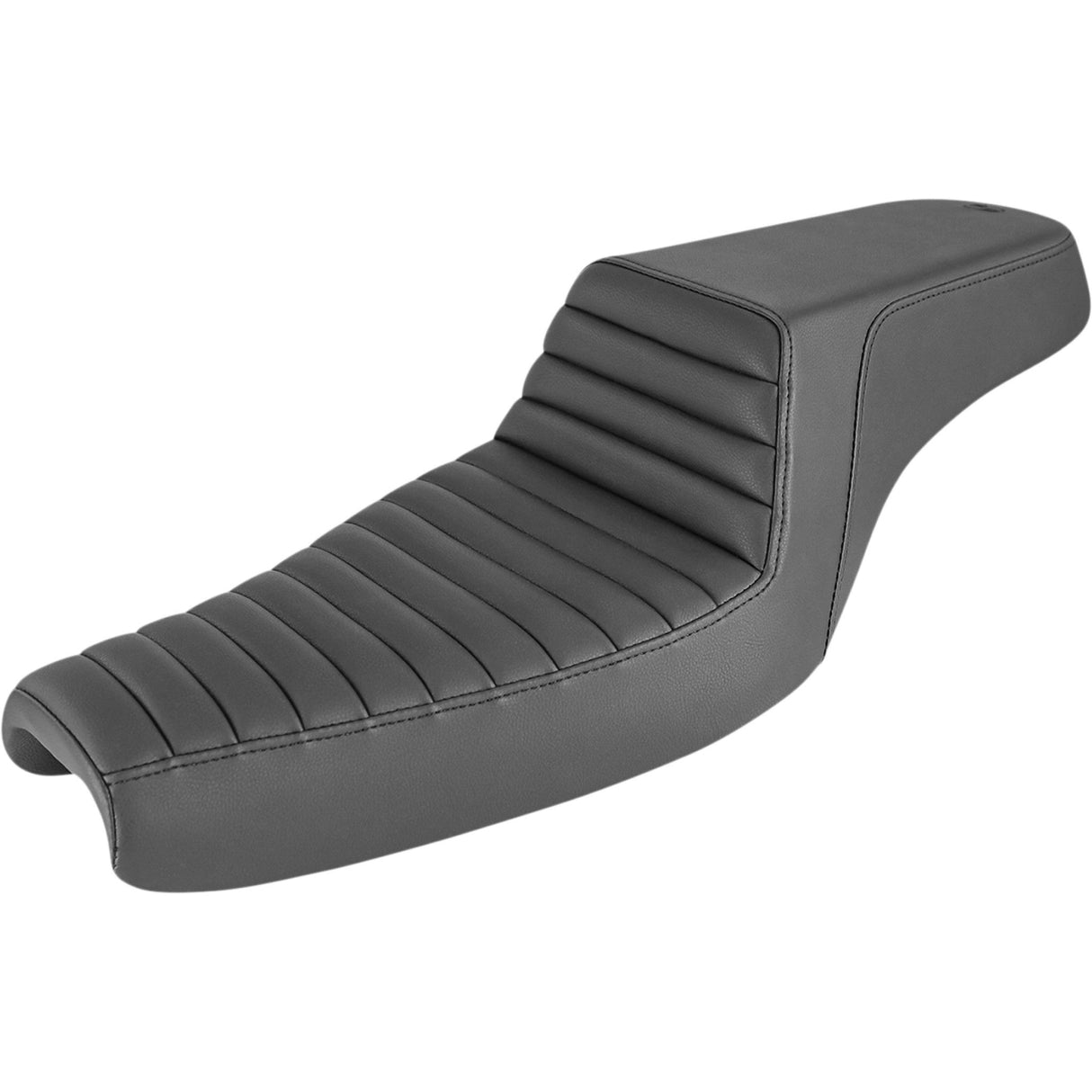 Saddlemen Step-Up Seat — Front Tuck-N-Roll Black - 807-11-171 For Harley Sportster 2004-2022 (3.3G Tank)
