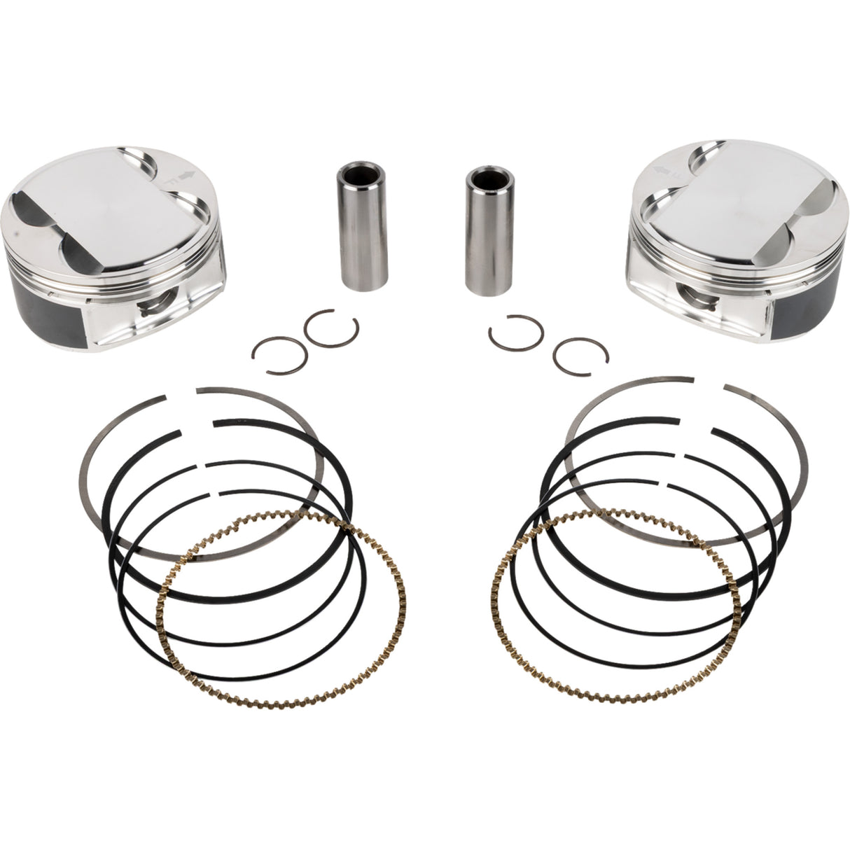 JE Pistons Piston Kit 4.250" Bore 4.500" Stroke 11.5:1 CR 114" M8 - 398736 For Harley Motorcycles 2017-2025