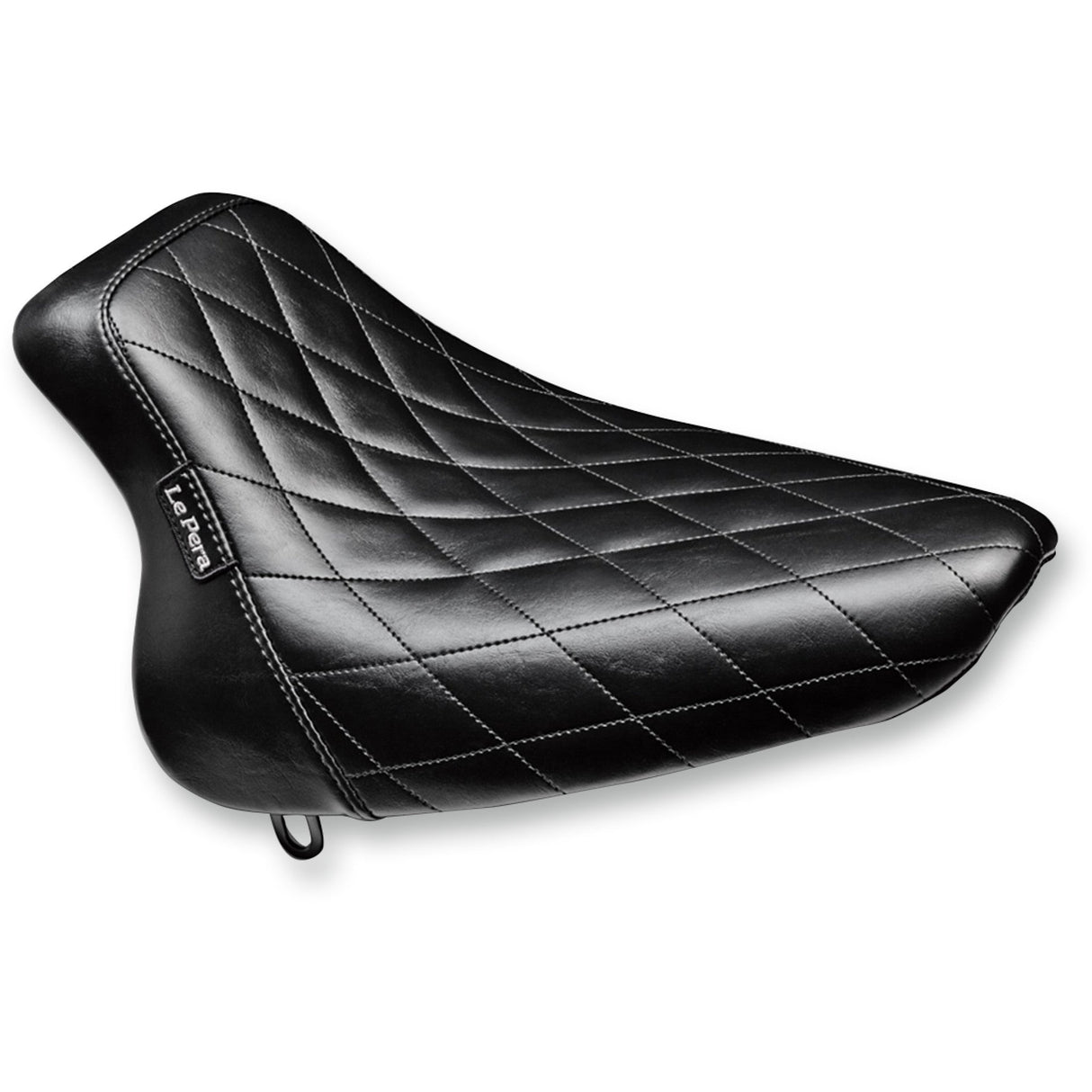 LePera Bare Bones Solo Seat Diamond Stitch Black - LX-007DM For Harley Softail 2000-2007