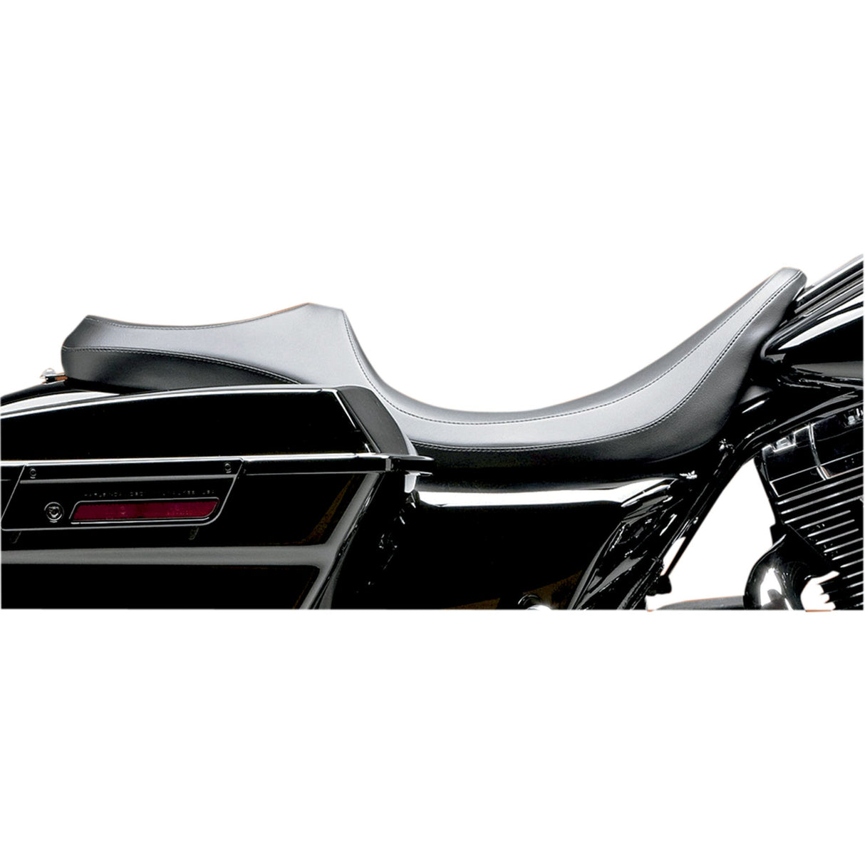 LE PERA 0801-0611 LK-817DL Villain Daddy Long Legs Vinyl Seat - Smooth - Black - FL '08-'23