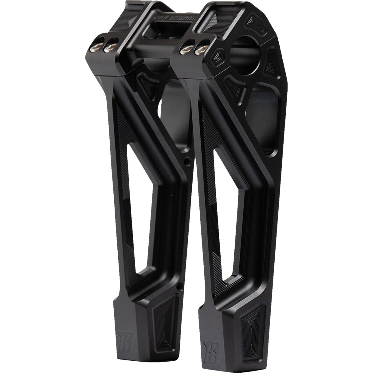 KODLIN USA 0602-1459 K55128 Fastback Risers - Includes Clamp - 8" - Black