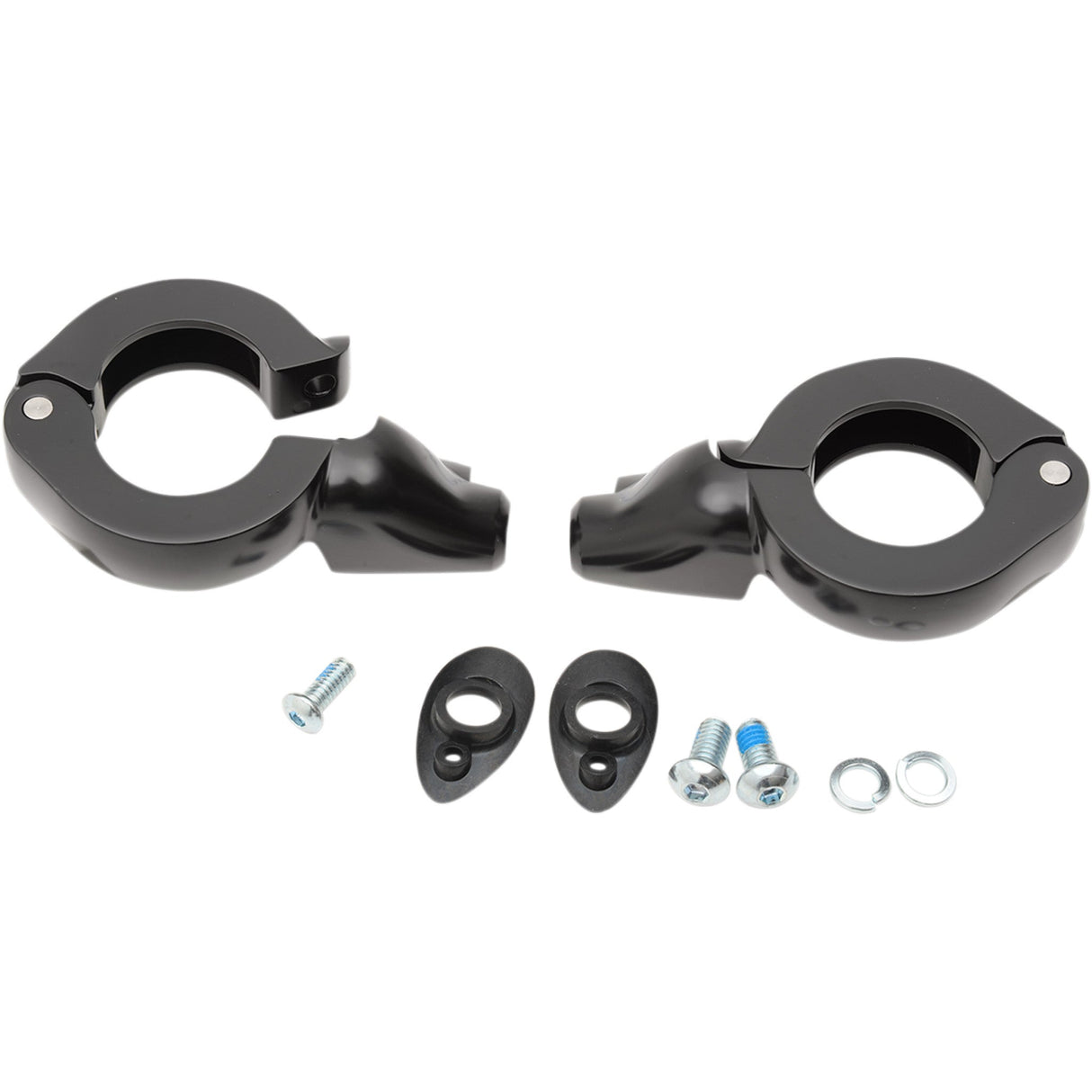 DRAG SPECIALTIES 2020-1270 Turn Signal Fork Clamps Turn Signal Mount - 41 mm - Black