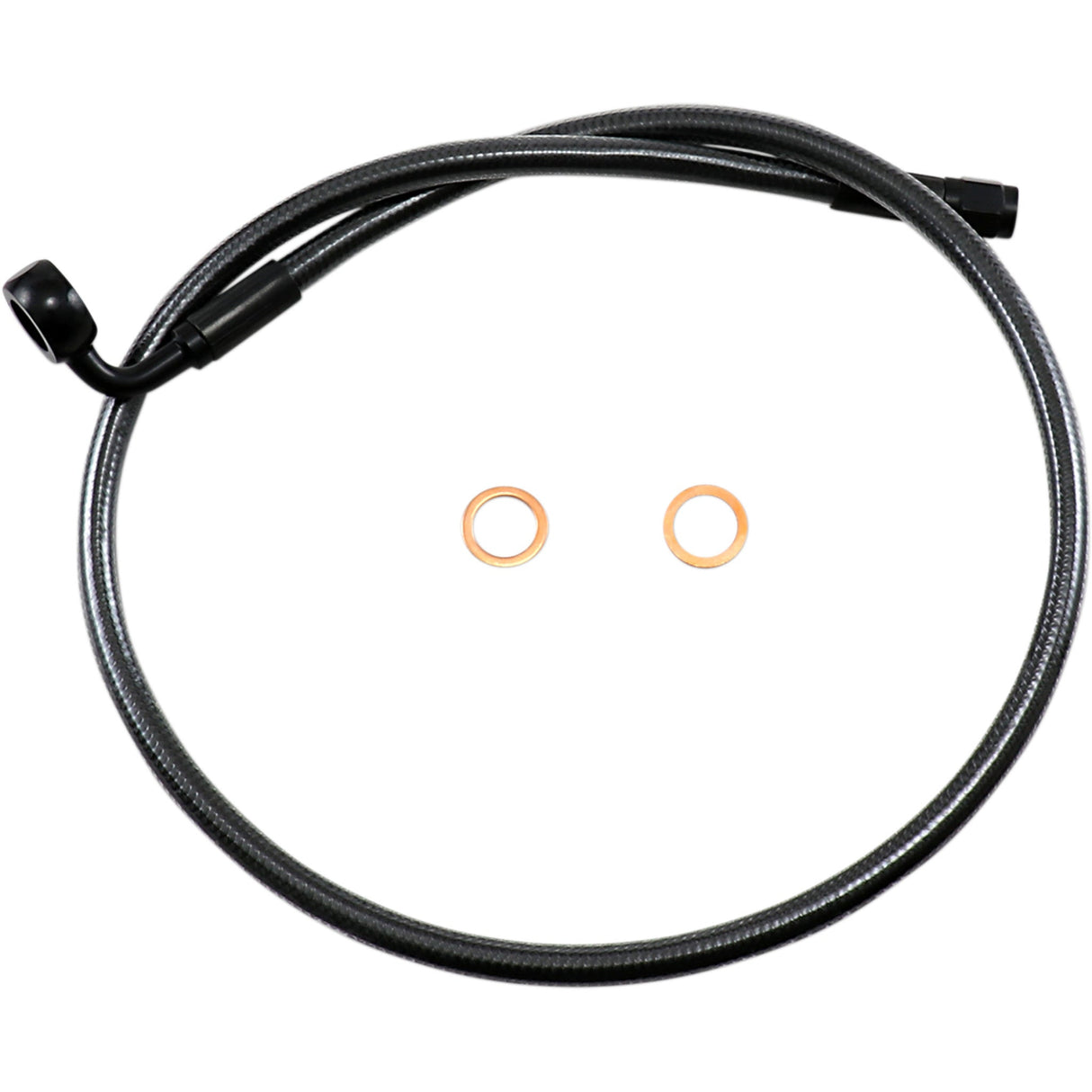 MAGNUM SHIELDING 1741-5513 AS478030 Alternative Length Designer Series ABS-Specific Upper Brake Line Kit - 12mm-90° - 30" - Black Pearl