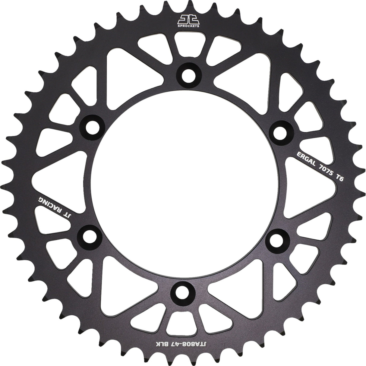 JT SPROCKETS 1211-2594 JTA808.47BLK RaceLite Aluminum Rear Sprocket Rear Sprocket - Suzuki - Black - 47-Tooth